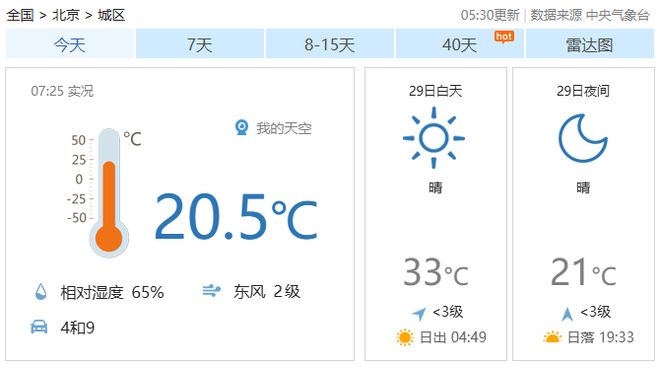 ：最高气温33℃；北京6月1日上汛麻将胡了免费试玩早安北京0529